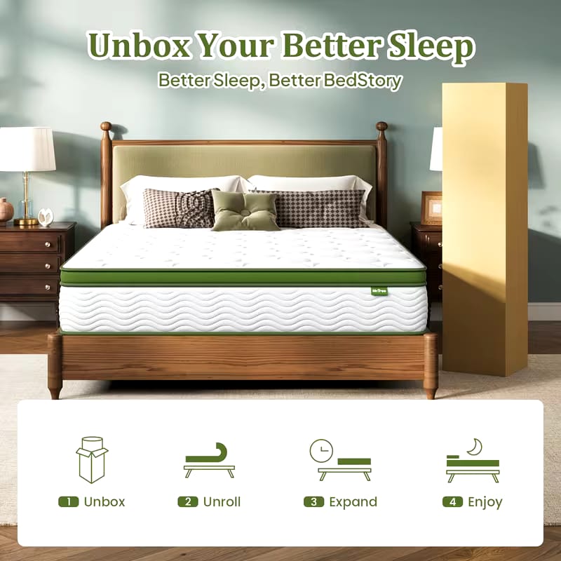 Mr. Tree Hybrid Pocket Spring Mattress, Multiple Size 160 X200