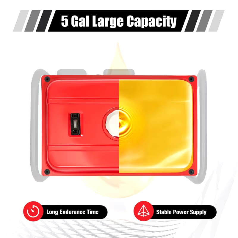 15-Liter Universal Generator Fuel Tank Generator, 4-Gallon Portable