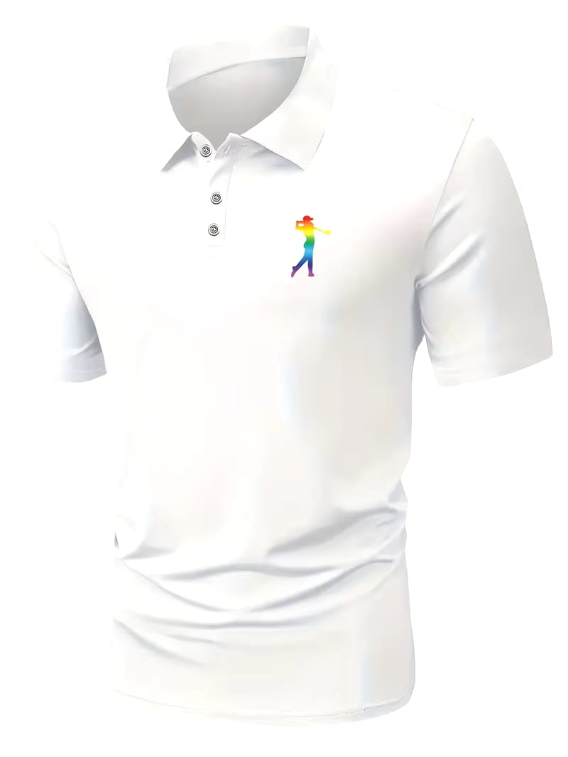Men's Short sleeve. Printed Golf Shirt for Summer and Spring