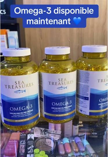 OMEGA-3 Food supplement with fish oil. 1000 MG  FISH OIL PER CAPSULE