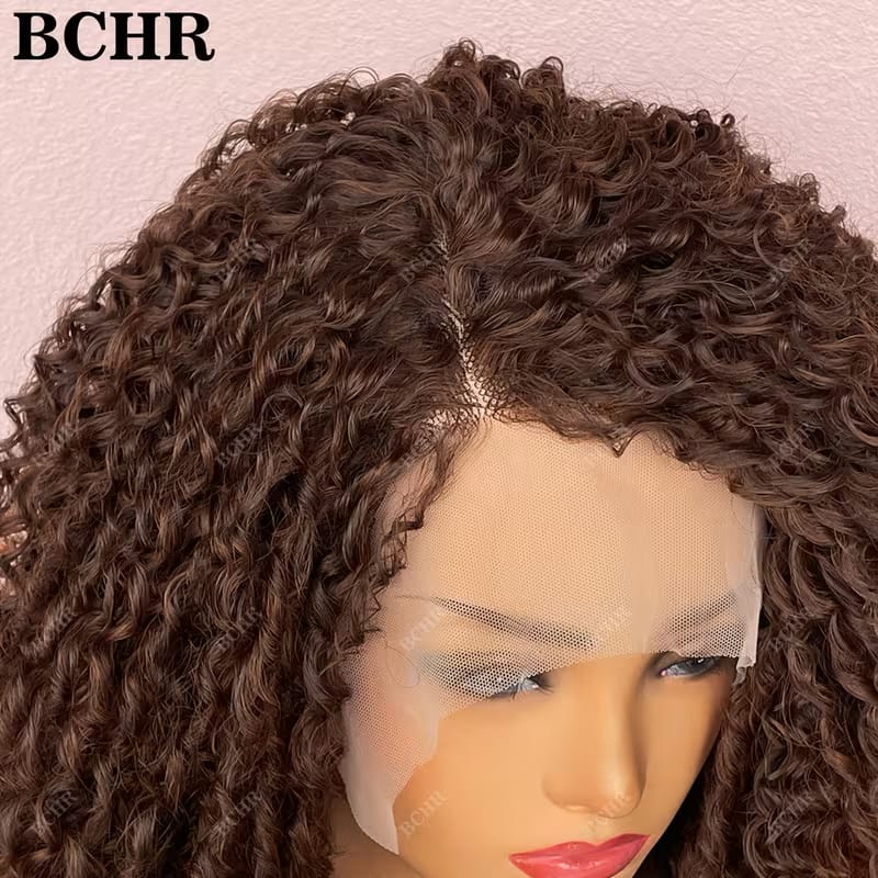 24-Inch African-Style Tight Curl Synthetic Wig (Women's)High-Density (13X4X1) Lace Front Wig, Suitable for all Skin Tones; Ideal for Daily Wear And Party Styling