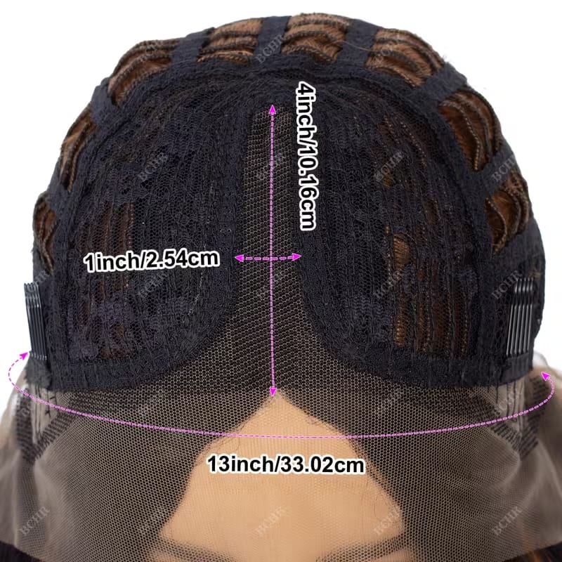 Ombre Blonde 13X4 Lace Front Synthetic Wigs for Women,Glueless Wig 60.96cm Density Long Yaki Kim