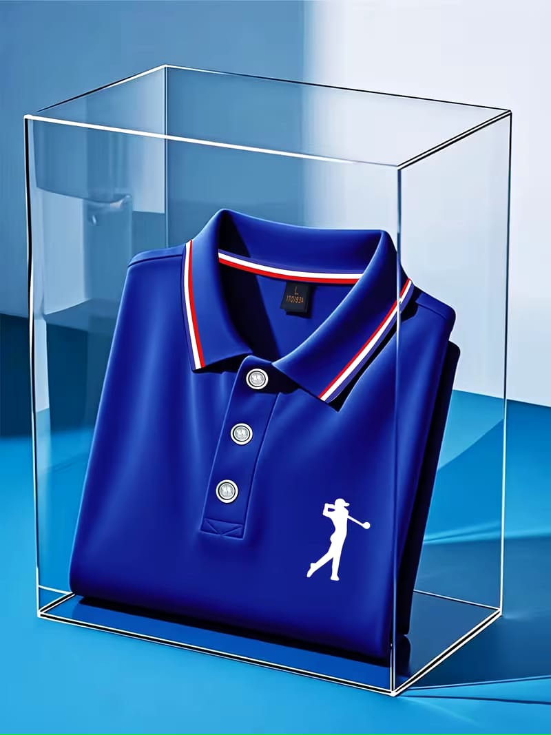 Men's Short sleeve printed Golf Shirt for Summer and Spring