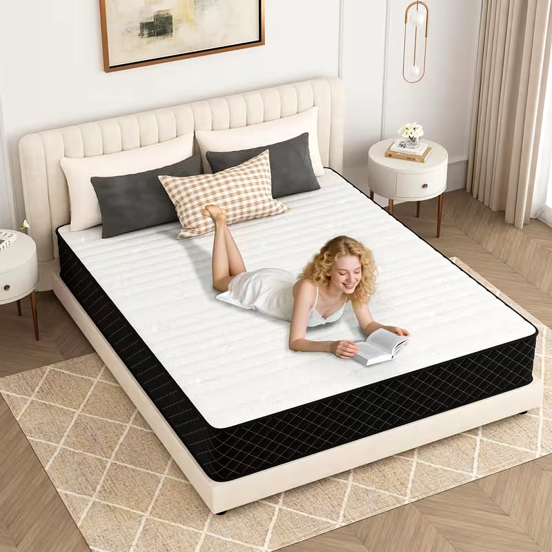 Mattress 140X200, Pocket Spring Mattress Height 20cm, 7-Zone Orthopedic Mattress