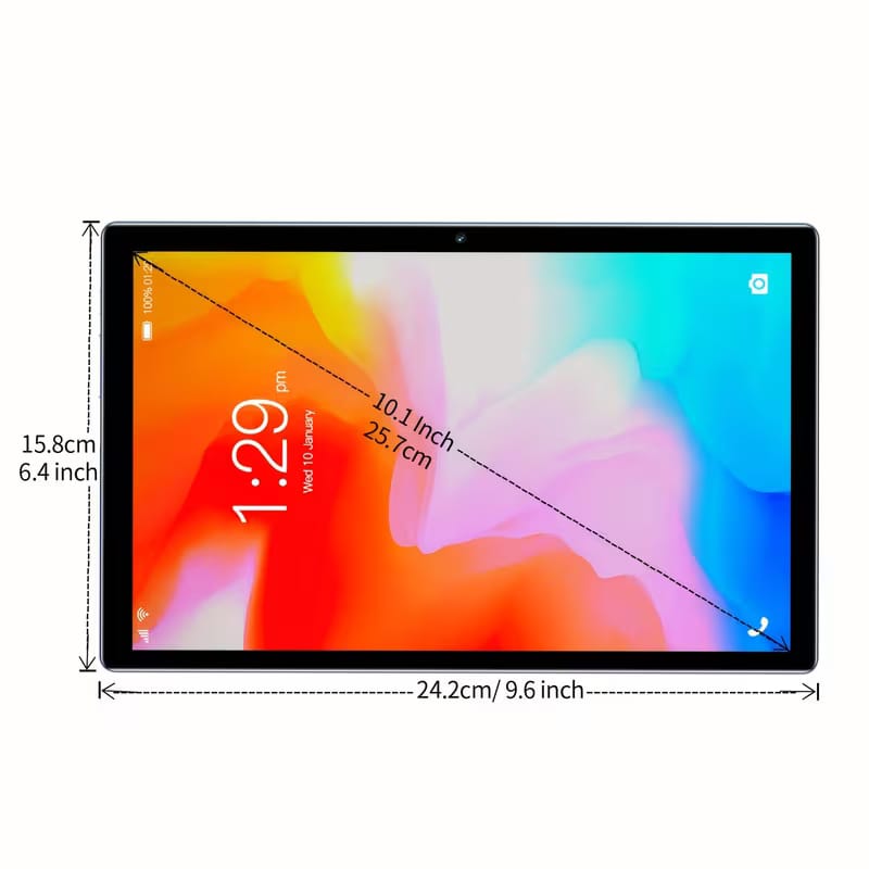 BDF Android 10.1-inch Tablet with Google Play. Octa Core. Dual Camera, Dual SIM, 3G Phone Calling