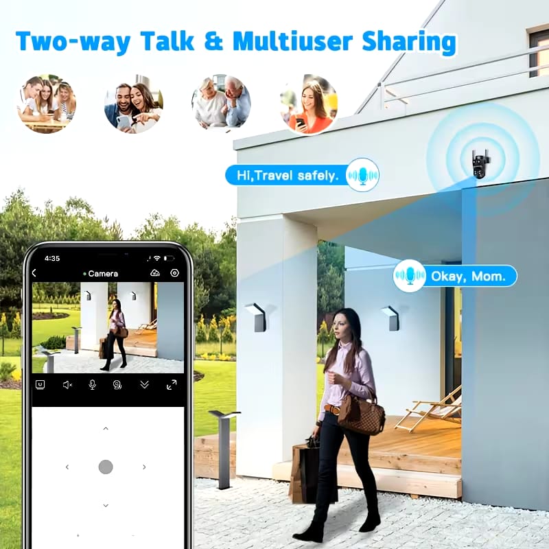 4G LTE EU Cellular Security Camera Solar with SIM Card.  (Verizon AT& T-Mobile) Binocular Lens 8X ZOOM.